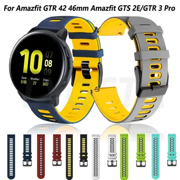 20mm/22mm Silicon Watchband Pentru Amazfit GTS/2/2E/GTS2 Mini/GTR 42mm 47mm/GTR2/2e/Sport Ceas Inteligent Brățară Amazfit Bip U Curea