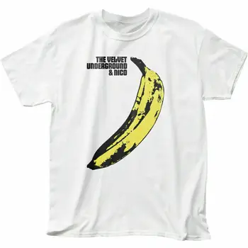 Velvet Underground Banana T Shirt Mens Licențiat Rock N Roll Band Retro Tee White