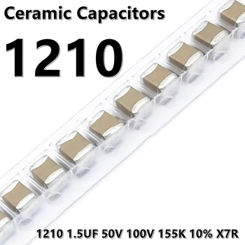 (10buc) 1210 1,5 UF 50V 100V 155K 10% X7R 3225 SMD Condensatoare Ceramice