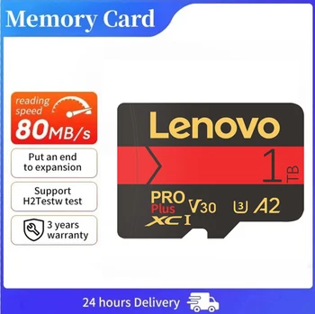 Lenovo Card de Memorie de 1TB, 2TB 256GB 64GB 128GB Class 10 Flash Card SD de 1 tb 128GB TF Card SD de 512 GB 64GB Memorycard Pentru Telefon/ Camera