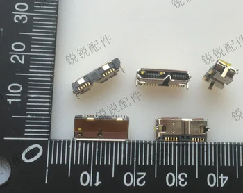 Transport gratuit Pentru hard Disk Portabil conectori MICRO USB 3.0 de sex feminin de montare SMT Două fix pin insertii