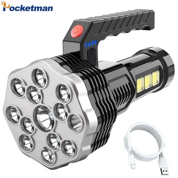 USB Reîncărcabilă Lanterne Super-Luminos Lumini de Urgență cea Mai Puternica Lanterna LED-uri în aer liber rezistent la apa Lanterna
