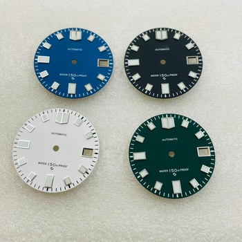 Noi Yuanzu NH35/NH36 Dial 28.5 mm Ceas Mecanic Modificat Abalone Ceas de Scafandru Verde Luminos Literal Accesorii Ceas