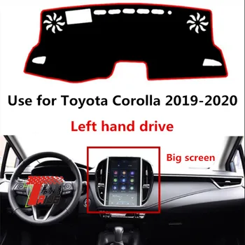 TAIJS fabrica de înaltă calitate piele de Căprioară de bord acoperire pentru Toyota Corolla 2019-2020 volan pe Stânga fierbinte de vânzare