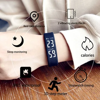 Noul Ceas Inteligent Femei Pedometru Calorii Sport Tracker de Fitness Smart-Impermeabil ceas Digital Inteligent Brățară Relogio Feminino
