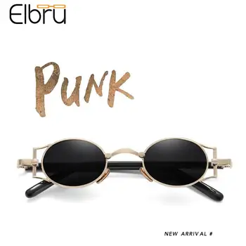 Elbru Nouă Rundă Punk ochelari de Soare Pentru Femei, Omul de Epocă în aer liber, Ciclism Sport Hip-Hop, Punk Ochelari de Soare UV400 Gafas De Sol Hombre