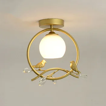 Coridorul Decor Plafon Lumina Nordic Nou Stil Living Pridvor De Intrare Dormitor Fier Lampă De Tavan Pasăre Culoar Lampa