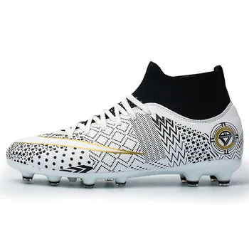 Unisex Ghete de Fotbal de Înaltă Calitate, Pantofi de Fotbal de Înaltă Glezna AG Piroane Lungi, Încălțăminte Joc în aer liber Pene de Formare Adidas Chuteira