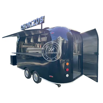 OEM 12ft Alimentare Comerciale Trailer Koisk Concesiune Strada Mobil Camion de Alimente Fast-Food-Cos Pentru Vânzare în statele Unite ale americii, Europa, Australia