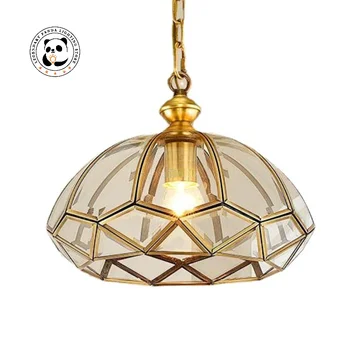 Nordic Sticla Pandantiv Lumini Plafon Lampă LED E27 Luciu Metalic Home Decor Vintage Loft Sală de Mese Coridor Candelabru Tavan