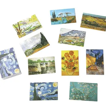 30 Coli/Set Van Gogh Pictura In Ulei Carte Poștală/Felicitare/Mesaj De Felicitare/Scrisoare De Ziua Card Cadou Două Dimensiuni