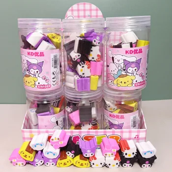 Sanrio Familie Kuromi Melodie Cinnamoroll Kitty Mini Eraser Diy Slicable Chip De Demontare En-Gros De Școală, Rechizite