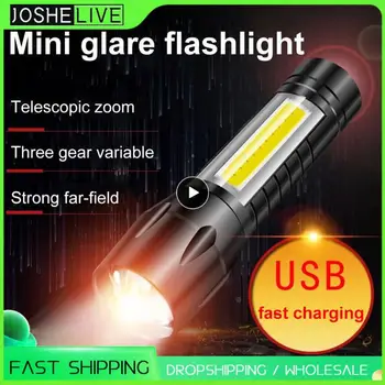 1BUC Mare Putere LED Reîncărcabilă Lanterna Mini-Zoom în aer liber Camping Puternică Lampă Felinar rezistent la apa Lanterna Tactice
