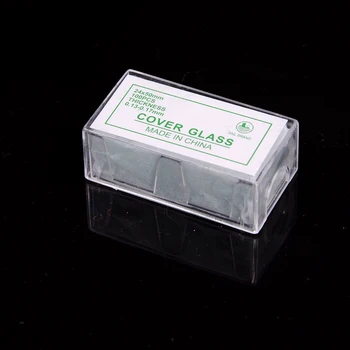 100 Buc Transparent Pătrat De Sticlă, Lamele Lamele Coverslides Pentru Microscop Instrument Optic Microscop Acoperi Alunecare