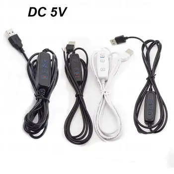 Port USB Cablul de Alimentare DC 5V LED Dimmer Dimmer 2pin 3pin Fir prelungitor Linie de Control de Culoare pentru Lumina LED Chips-uri B4