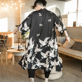 oamenii kimono Japonez cardigan barbati samurai costum de haine kimono jacket mens kimono tricou yukata haori