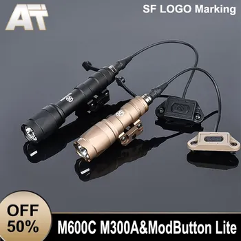 FOST M600 M300 M600C M300A Lanterna LED Alb Lumina Cu Modbutton Comutator de Presiune Armă de Vânătoare Accesorii se Potrivesc 20mm Feroviar