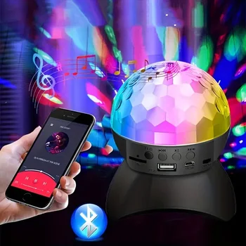RGB Orbitor Mici Ball Magic Audio de Proiectie DISCO Lumina de Scena Potrivit Pentru Crăciun, Festivaluri, Petreceri de Interior La Dormitor