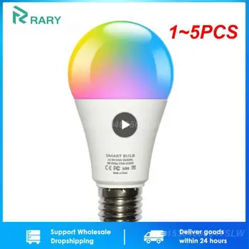 1~5PCS 15W Tuya Wifi Inteligent Bec RGB E27 Bec Led Smart Home Tuya Lampa 110V Alexa Inteligent Lampa Pentru Acasă