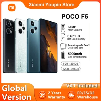 POCO F5 5G Global Versiunea Snapdragon 7+ Gen 2 Smartphone 6.67