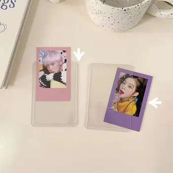 Photocard Suport Transparent de Afișare a fotografiilor Suport DIY Goo Capacul Cartelei Femei Capacul Cartelei Stil coreean Acces Card Caz de Protecție