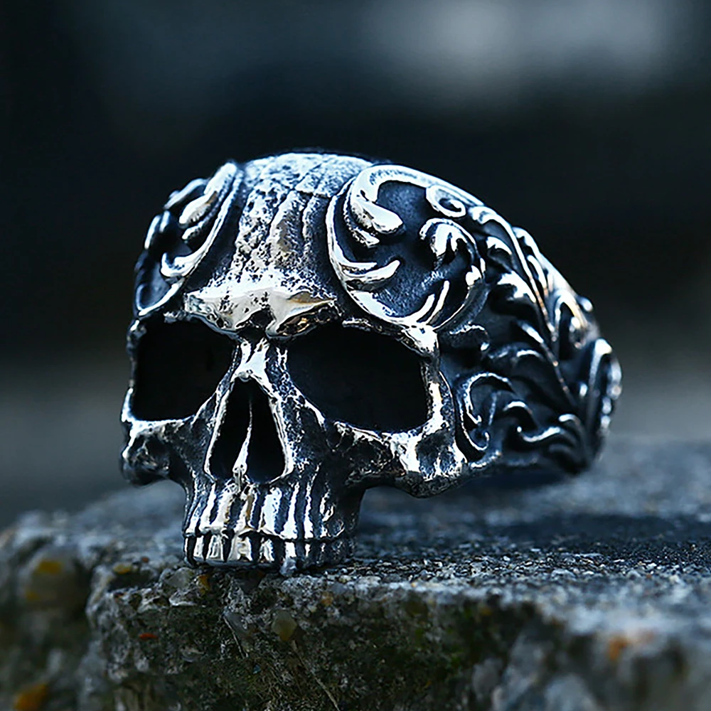 Epocă Gotică 316L din Oțel Inoxidabil Craniu Inele Pentru Barbati Femei Punk Motociclist Craniu Inel Moda Amuleta Cadouri Bijuterii Dropshipping